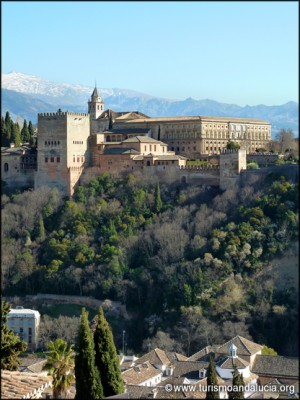 Vista de la Alhambra y Sierra Nevada
